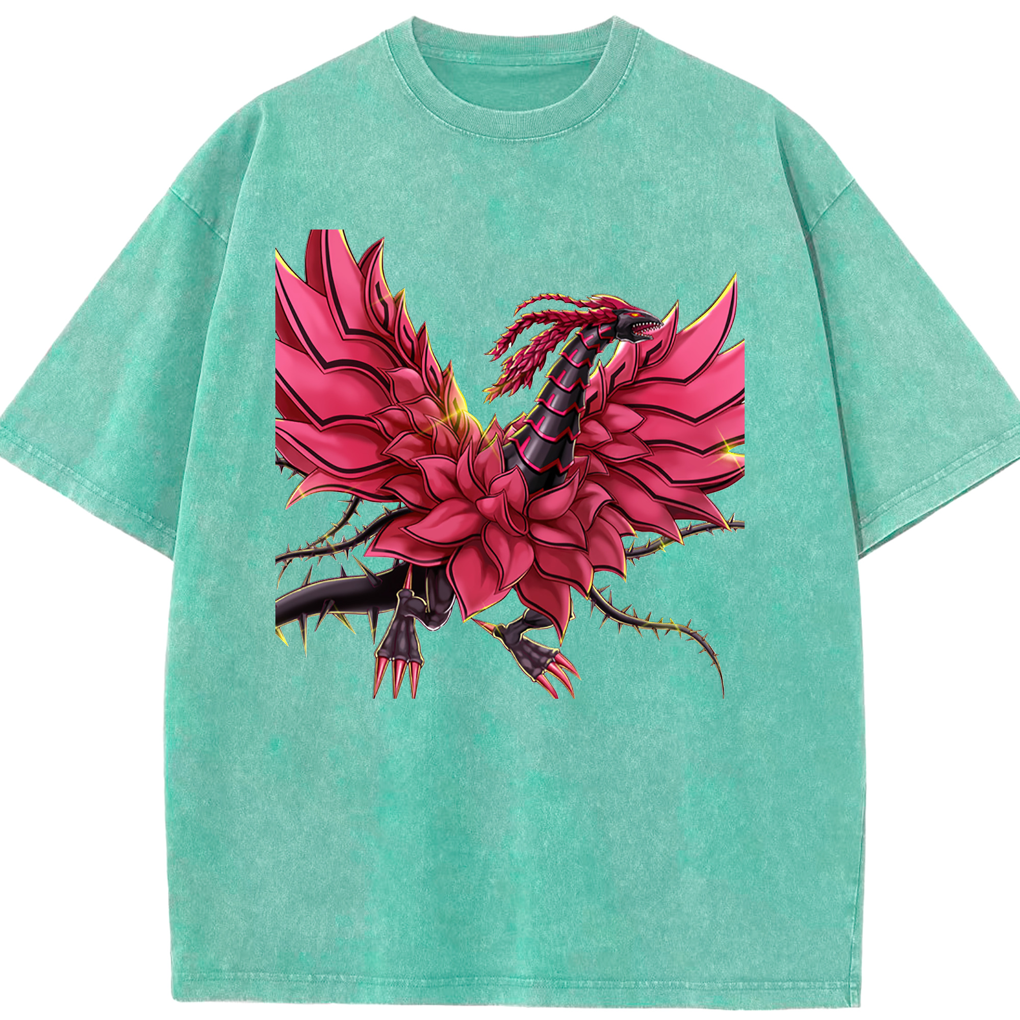 （画像用） 遊☆戯☆王 Yu-Gi-Oh! 綿100% ヴィンテージ風 半袖Tシャツ（フロントプリント）